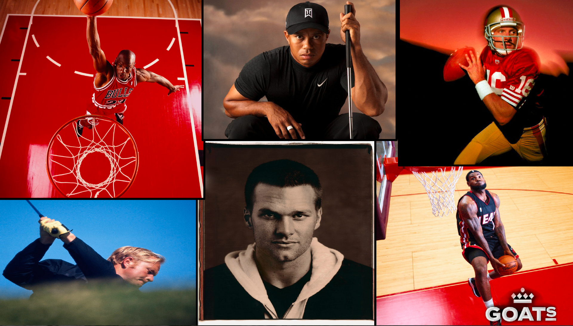 Legends of basketball, football and golf